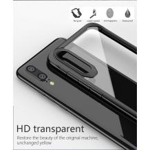 Луксозен твърд гръб със силиконов кант IPAKY за Huawei P20 - прозрачен 