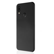 Силиконов калъф / гръб / TPU за Huawei P20 Lite - черен / мат