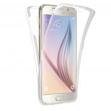 Силиконов калъф / гръб / TPU за Samsung Galaxy S7 G930 - прозрачен / 2 части / лице и гръб