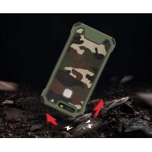 Силиконов калъф / гръб / TPU за Huawei P10 Lite - камуфлаж / зелен