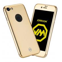 Твърд гръб Magic Skin 360° Joy Room 3in1 за Apple iPhone 7 - златист / JR-BR207