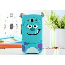 Силиконов калъф / гръб / TPU 3D за Samsung Galaxy J5 J500 - Monsters / син