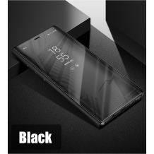 Луксозен калъф Clear View Cover с твърд гръб за Huawei P20 Lite - черен
