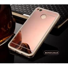 Луксозен силиконов калъф / гръб / TPU за Xiaomi RedMi 4X - Rose Gold / огледален