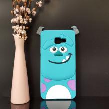 Силиконов калъф / гръб / TPU 3D за Samsung Galaxy A3 2016 A310 - Monsters / син