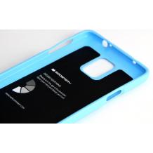 Луксозен силиконов калъф / гръб / TPU Mercury GOOSPERY Jelly Case за Samsung Galaxy Note 4 N910 - син