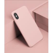 Луксозен силиконов калъф / гръб / TPU Baseus Original LSR Protective Case за Apple iPhone X - розов