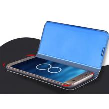Луксозен калъф Clear View Cover с твърд гръб за Huawei P20 Lite - син