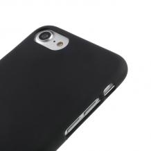 Луксозен силиконов калъф / гръб / TPU Mercury GOOSPERY Soft Jelly Case за Apple iPhone 7 - черен