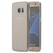 Луксозен силиконов калъф ROCK Slim Jacket Ultra Thin Case за Samsung Galaxy S7 G930 - прозрачен