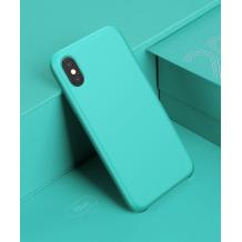 Луксозен силиконов калъф / гръб / TPU Baseus Original LSR Protective Case за Apple iPhone X - мента