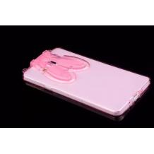 Силиконов калъф / гръб / TPU 3D Rabbit за Samsung Galaxy J2 - розов