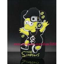 Силиконов калъф / гръб / TPU 3D за Samsung Galaxy S6 G920 - The Simpsons / черен