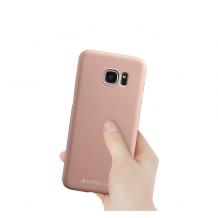 Луксозен твърд гръб TOTU Design за Samsung Galaxy S7 G930 - Gold Rose
