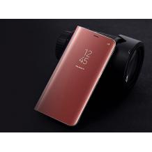 Луксозен калъф Clear View Cover с твърд гръб за Huawei Mate 10 Lite - Rose Gold