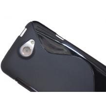 Силиконов калъф TPU S ''style'' за HTC One X, One X + Plus - Черен