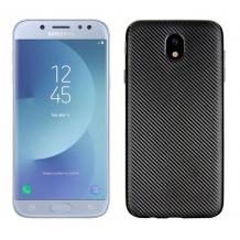 Луксозен силиконов калъф / гръб / TPU за Samsung Galaxy J7 2017 J730 - черен / carbonЛуксозен силиконов калъф / гръб / TPU за Samsung Galaxy J7 2017 J730 - черен / carbon