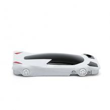 Заден предпазен капак със стойка за Apple iPhone 4 / 4S - Lamborghini / бял