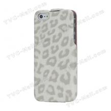 Кожен калъф Flip за Apple iPhone 5 - леопард