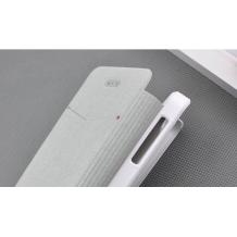 Луксозен кожен калъф Flip тефтер Mercury Fantastic за Apple iPhone 5 / 5S - бял