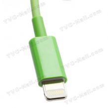 USB кабел за Apple iPhone 5 / 5S / 5C / iPhone 6 - зелен