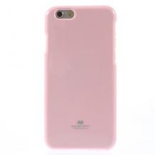 Луксозен силиконов калъф / гръб / TPU Mercury GOOSPERY Jelly Case за Apple iPhone 6 4.7" - розов