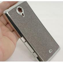 Заден предпазен капак за Sony Xperia T / LT30p - сребрист / брокат