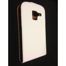 Кожен калъф със стойка Flip за Samsung Galaxy Ace 2 I8160 - бял