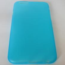 Ултра тънък силиконов калъф / гръб / TPU Ultra Thin SPADA AIR за Apple iPhone 6 4.7" - син / мат