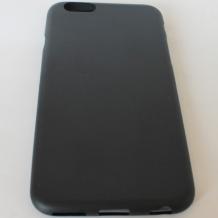 Ултра тънък силиконов калъф / гръб / TPU Ultra Thin SPADA AIR за Apple iPhone 6 4.7" - черен / мат