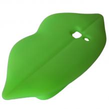 Силиконов калъф / гръб / TPU 3D за Samsung Galaxy Y Duos S6102 - Lips / зелен