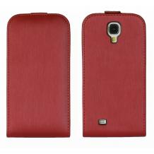 Луксозен калъф Flip cover за Samsung Galaxy S4 I9500 / I9505 - червен