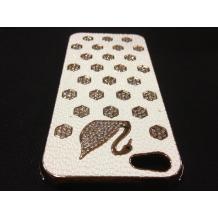 Заден предпазен капак за Apple iPhone 5 - кожа с камъни