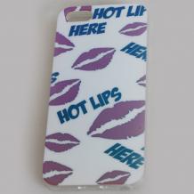 Силиконов калъф / гръб / TPU за Apple iPhone 5 / iPhone 5S - Hot Lips