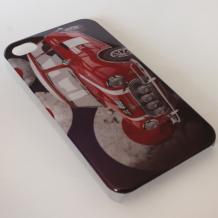 Заден предпазен твърд гръб / капак / за Apple iPhone 4 / iPhone 4S - Red Car
