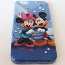 Силиконов калъф / гръб / TPU за Apple iPhone 5 / iPhone 5S - Minnie Mouse and Mickey Mouse