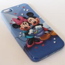 Силиконов калъф / гръб / TPU за Apple iPhone 5 / iPhone 5S - Minnie Mouse and Mickey Mouse