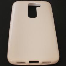Силиконов калъф / гръб / TPU за LG G2 Mini D620 - бял / гланц