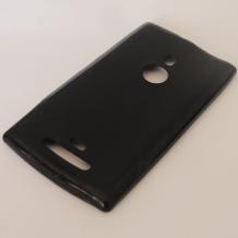 Силиконов калъф / гръб / TPU за Nokia Lumia 925 - черен / мат