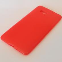 Силиконов калъф / гръб / TPU за HTC Desire 600 dual sim 606w - червен / мат