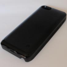 Заден твърд гръб / външна батерия / Battery power bank 2500mAh за Apple iPhone 5 / iPhone 5S - черен