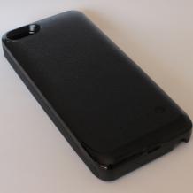 Заден твърд гръб / външна батерия / Battery power bank 2500mAh за Apple iPhone 5 / iPhone 5S - черен