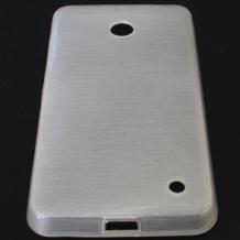 Силиконов калъф / гръб / TPU за Nokia Lumia 630 / Nokia Lumia 635 - бял