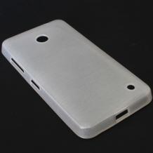 Силиконов калъф / гръб / TPU за Nokia Lumia 630 / Nokia Lumia 635 - бял