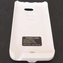 Заден твърд гръб / външна батерия / Battery power bank 3200mAh за LG Optimus G2 D802 - бял