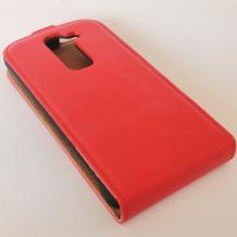 Кожен калъф Flip тефтер за LG G2 mini D620 - червен