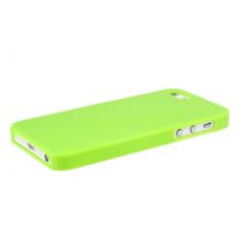 Силиконов калъф / гръб / TPU за Apple iPhone 5C - зелен