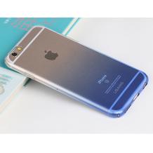 Луксозен твърд гръб USAMS Win Series за Apple iPhone 6 / iPhone 6S - прозрачен / син