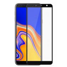 3D full cover Tempered glass screen protector Samsung Galaxy J6 Plus 2018 / Извит стъклен скрийн протектор за Samsung Galaxy J6 Plus 2018 - черен
