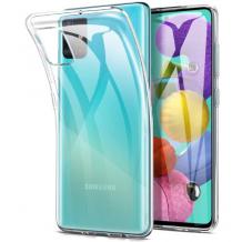 Ултра тънък силиконов калъф / гръб / TPU Ultra Thin за Samsung Galaxy S10 Lite / A91- прозрачен